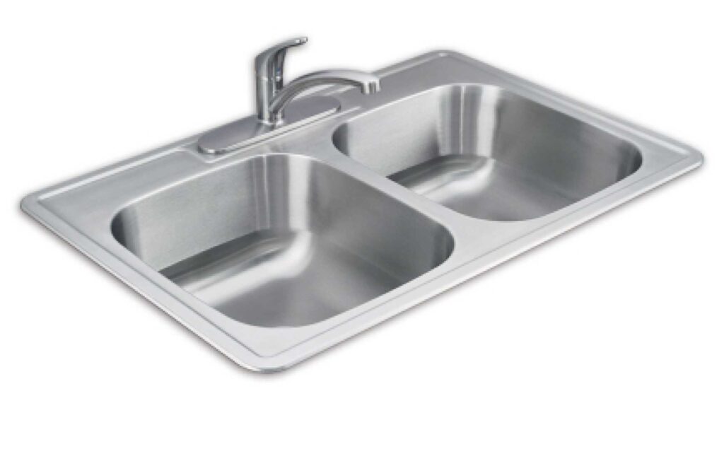 Double Equal Bowl Topmount Sink