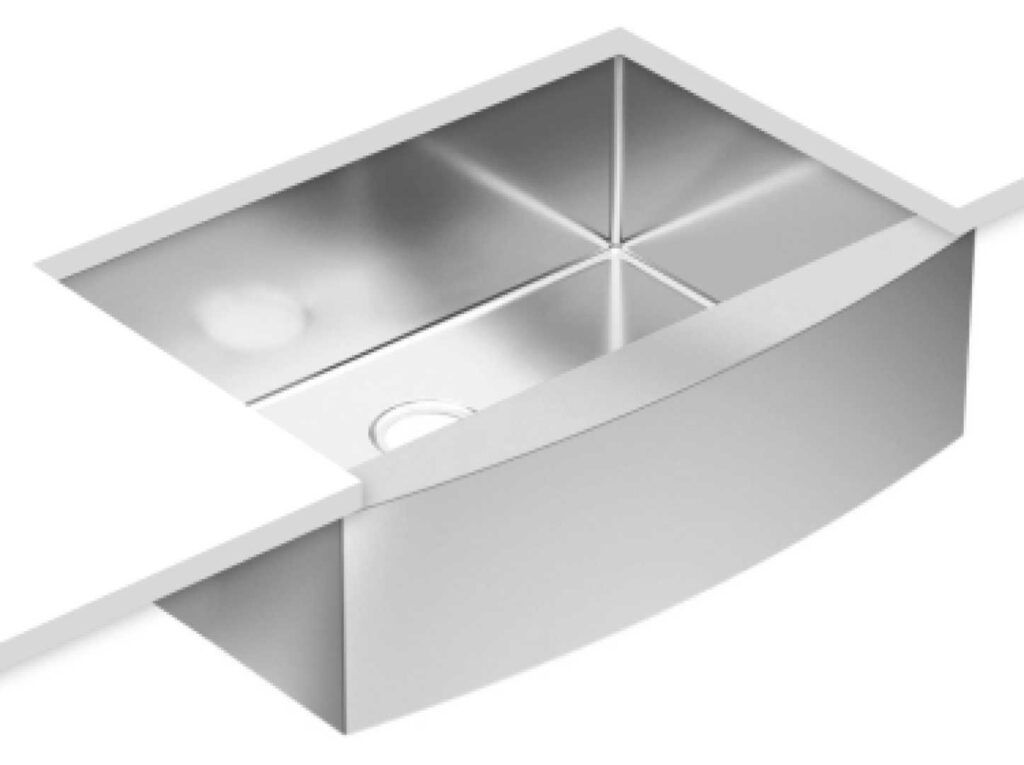 Handmade Apron-Front Single Bowl Sink