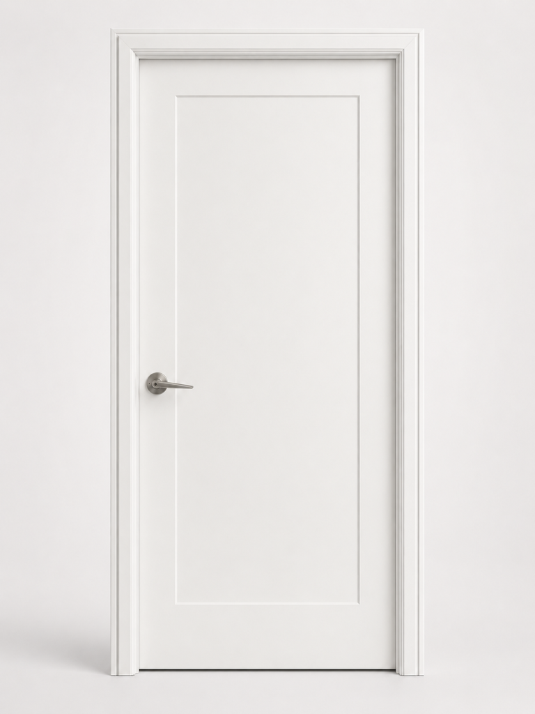 Covossi DR-003 White Single Panel Interior Door